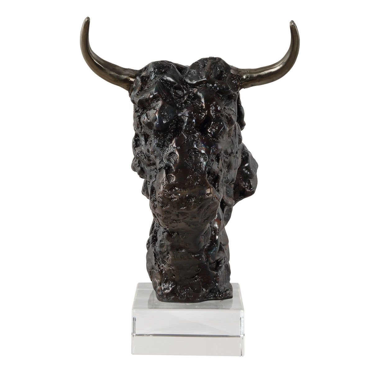 Bison Bust Bronze Sculpture