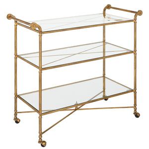 Henzler Gold Bar Cart - 45x106 CM