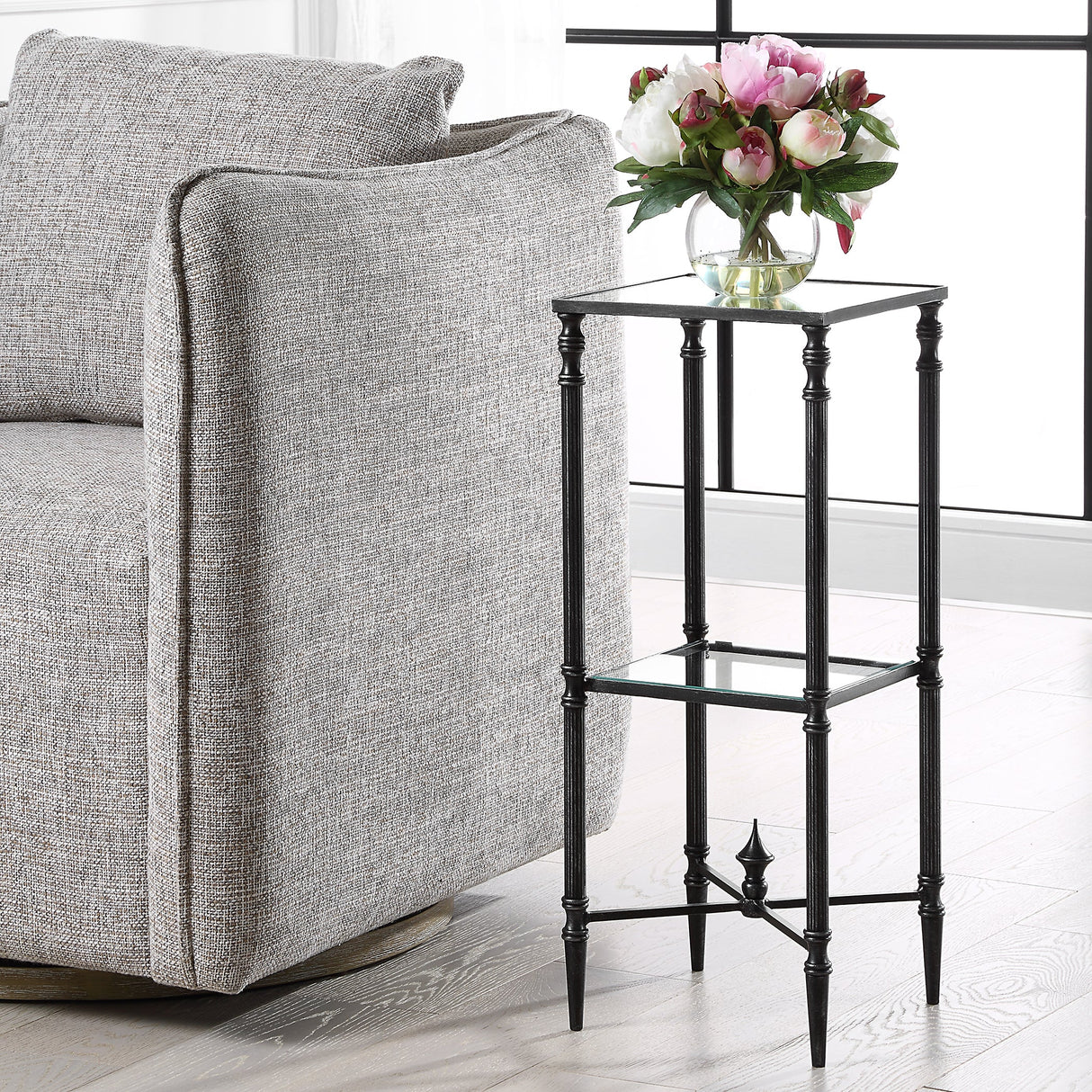 Henzler Small Square Accent Table - 25x25 cm