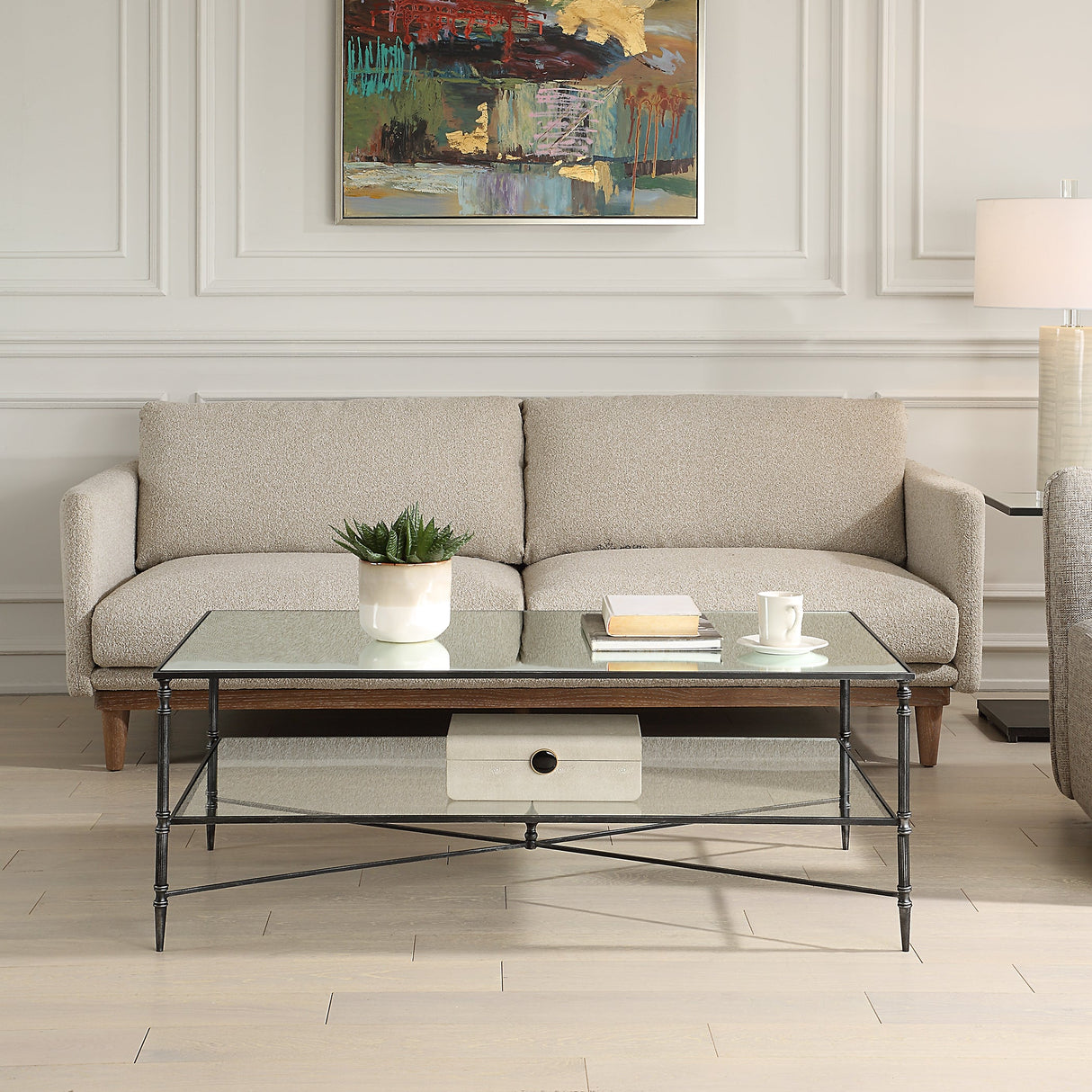 Henzler Small Rectangular Coffee Table - 48 x121 CM