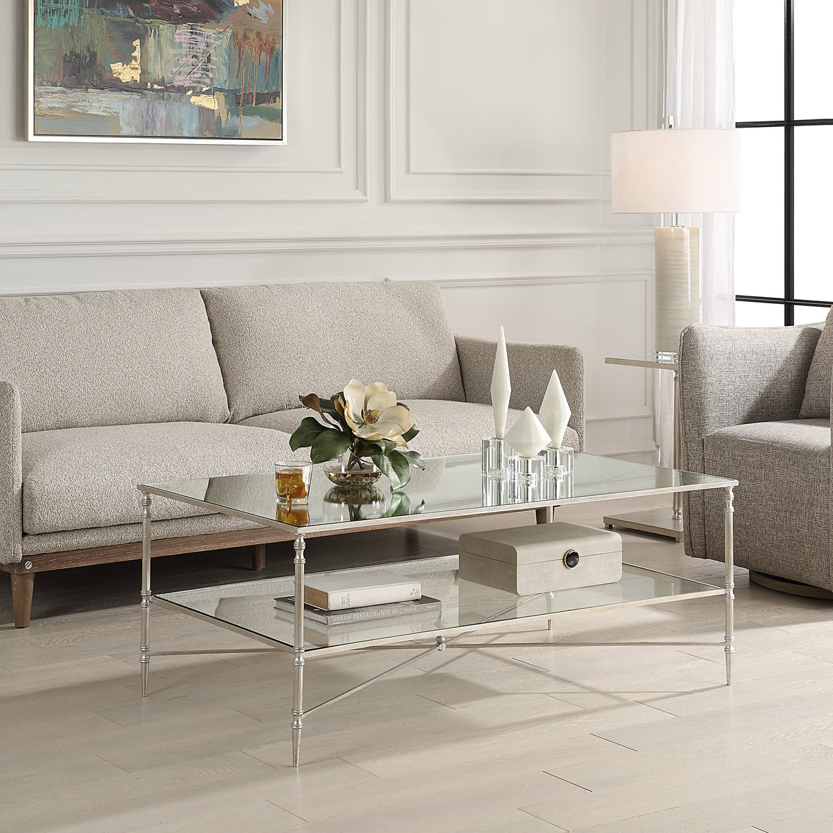 Henzler Small Rectangular Coffee Table - 48 x121 CM