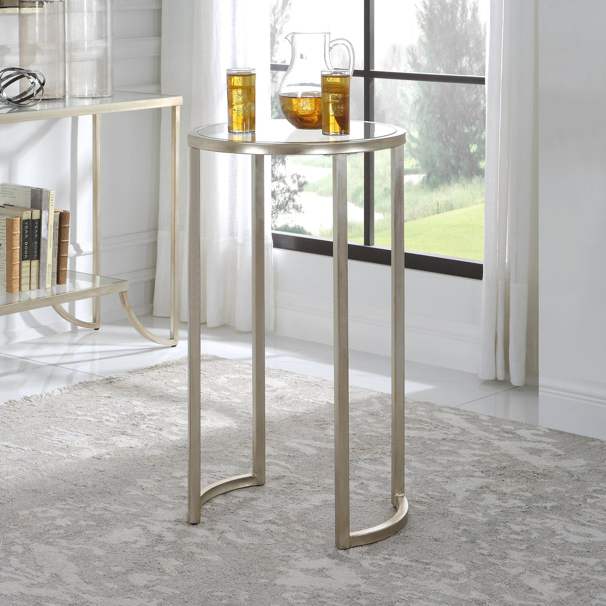 Silver Rhea Accent Table