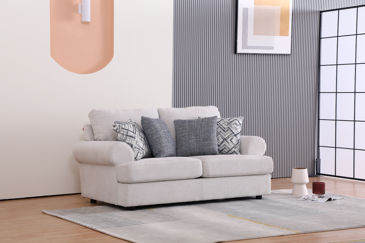 Elegant Off-White Living Room Set