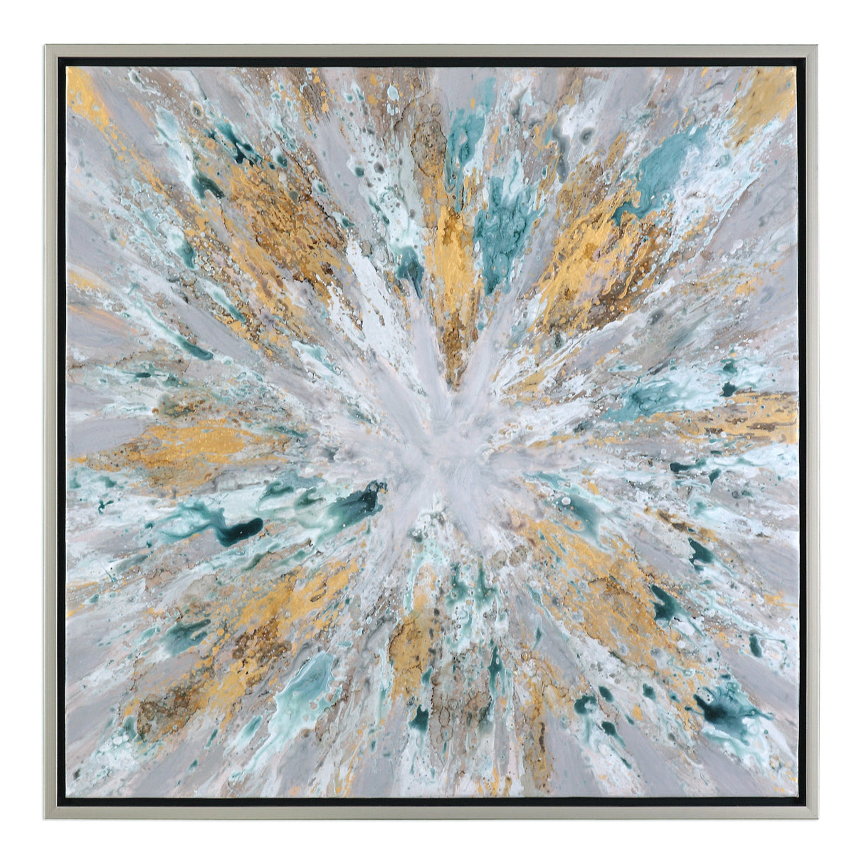 Exploding Star Hand Painted Canvas Hp