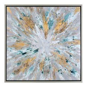 Exploding Star Hand Painted Canvas Hp