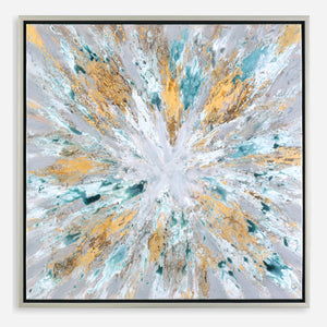 Exploding Star Hand Painted Canvas Hp