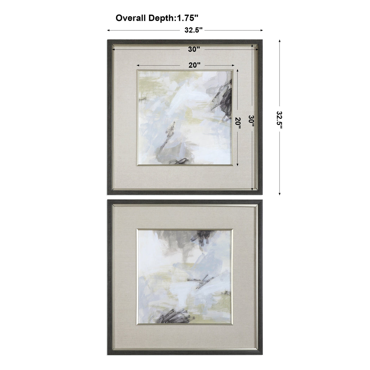 Abstract Vistas Framed Prints, S/2