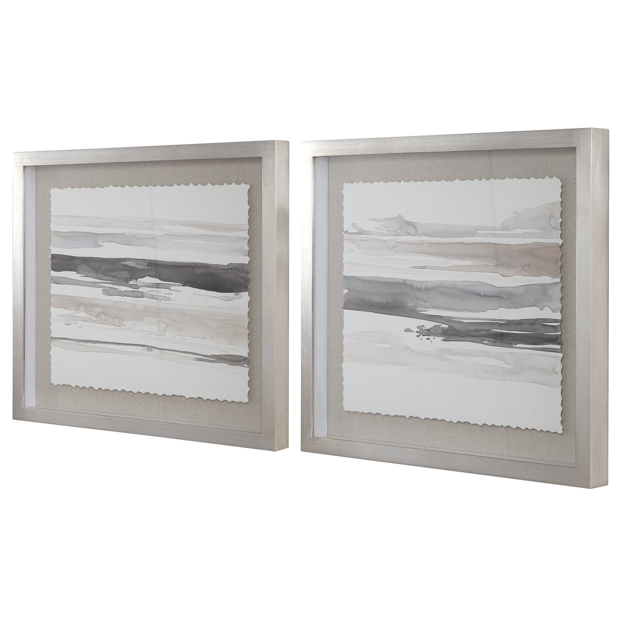 Neutral Landscape Framed Prints, S/2