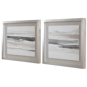 Neutral Landscape Framed Prints, S/2