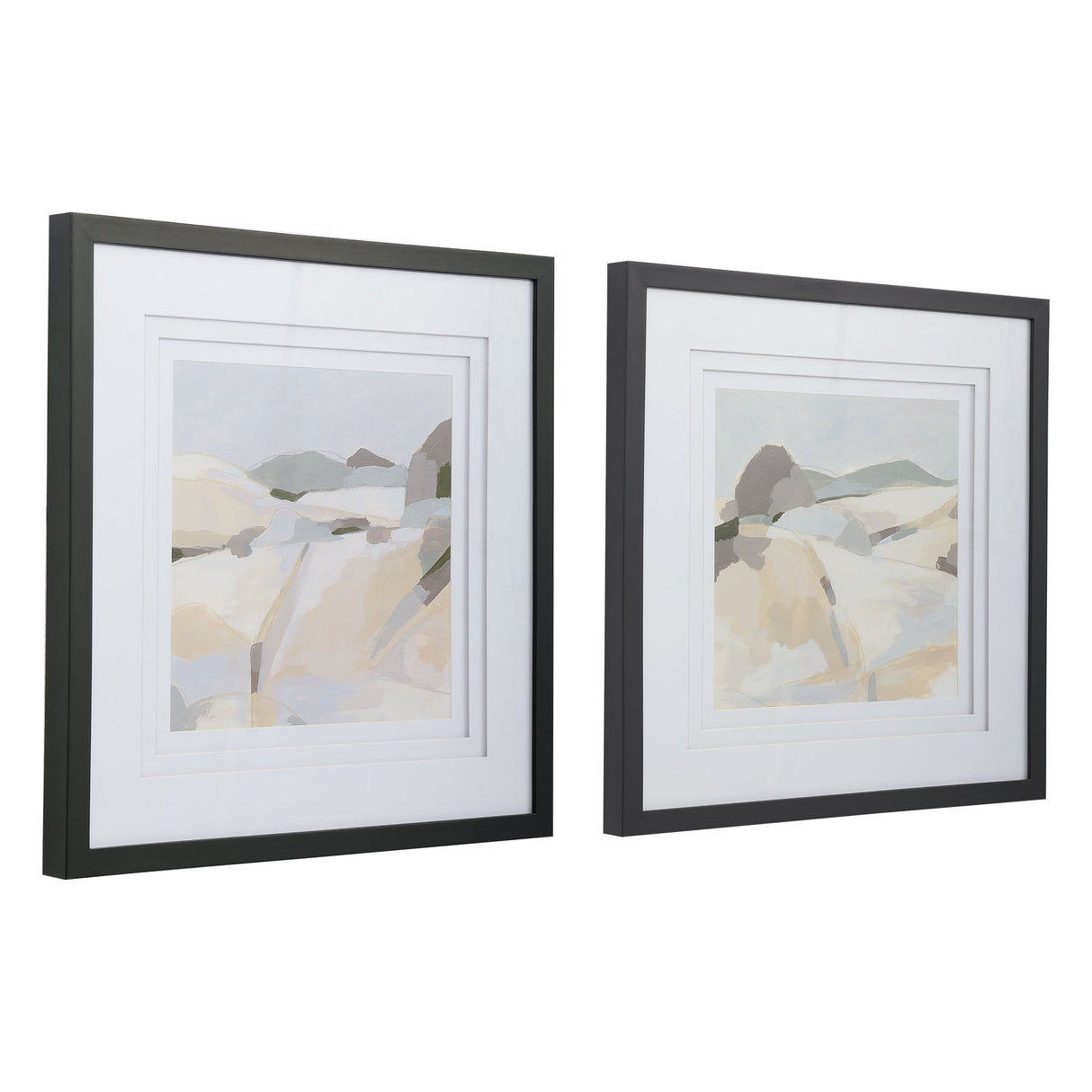 Western Landscape Framed Prints, S/2