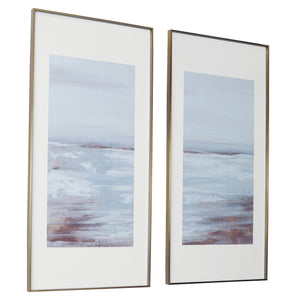 Coastline Framed Prints, S/2, 2 Cartons