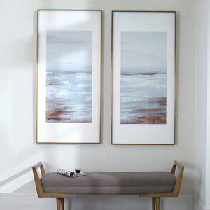 Coastline Framed Prints, S/2, 2 Cartons