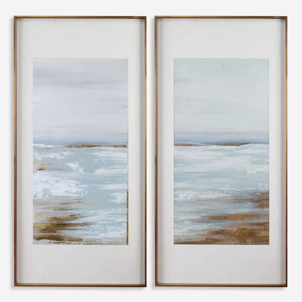 Coastline Framed Prints, S/2, 2 Cartons