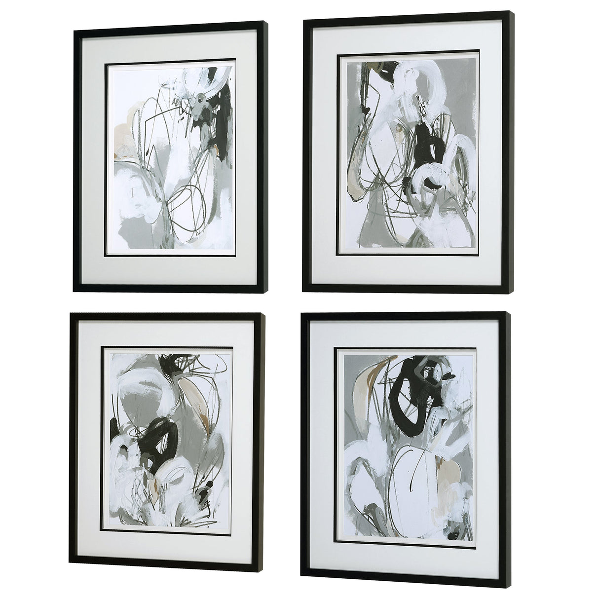 Tangled Threads Framed Prints, S/4