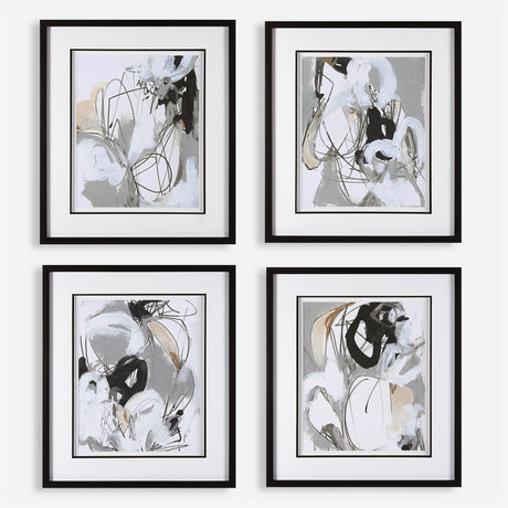 Tangled Threads Framed Prints, S/4