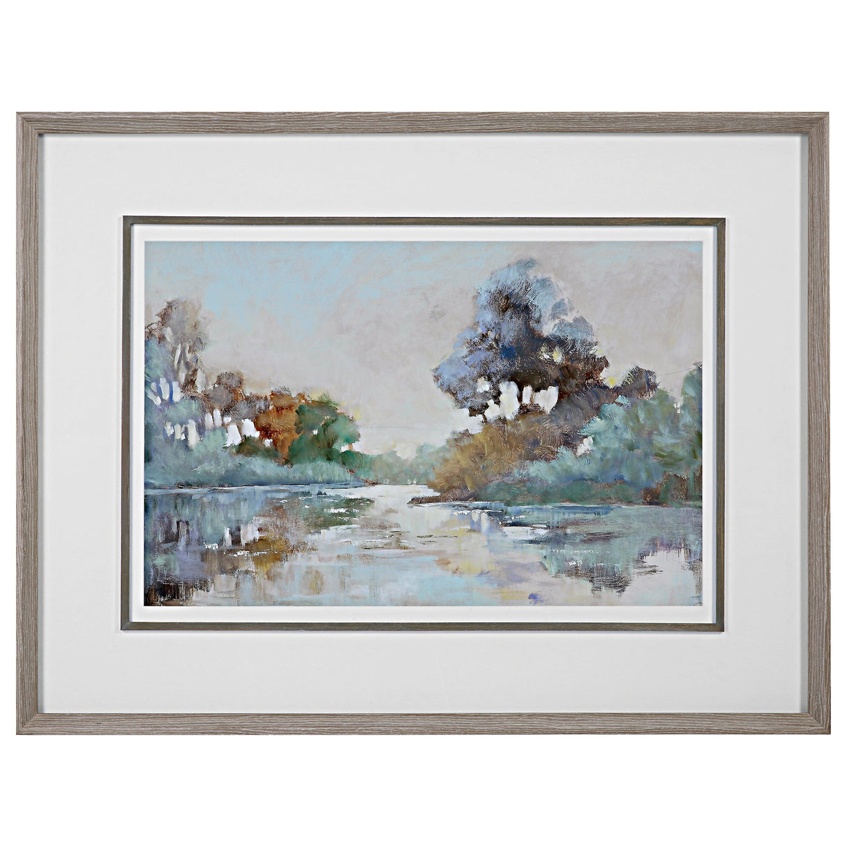 Morning Lake Framed Print