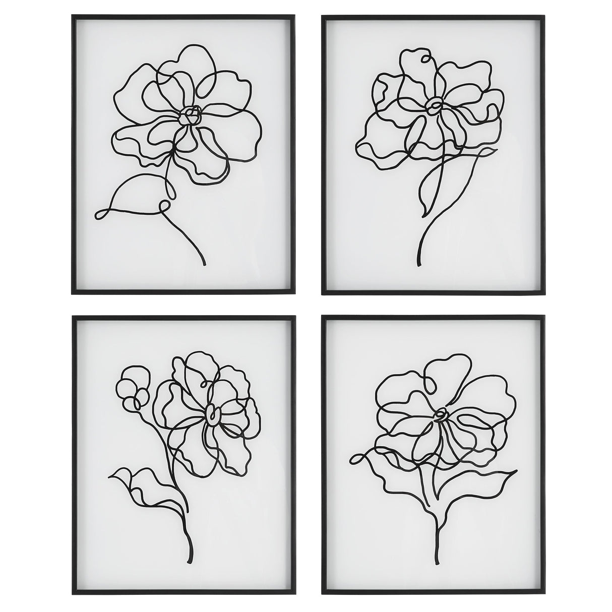 Bloom Framed Prints, S/4