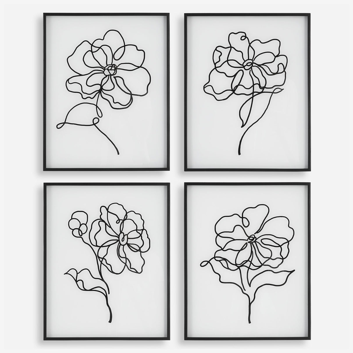 Bloom Framed Prints, S/4