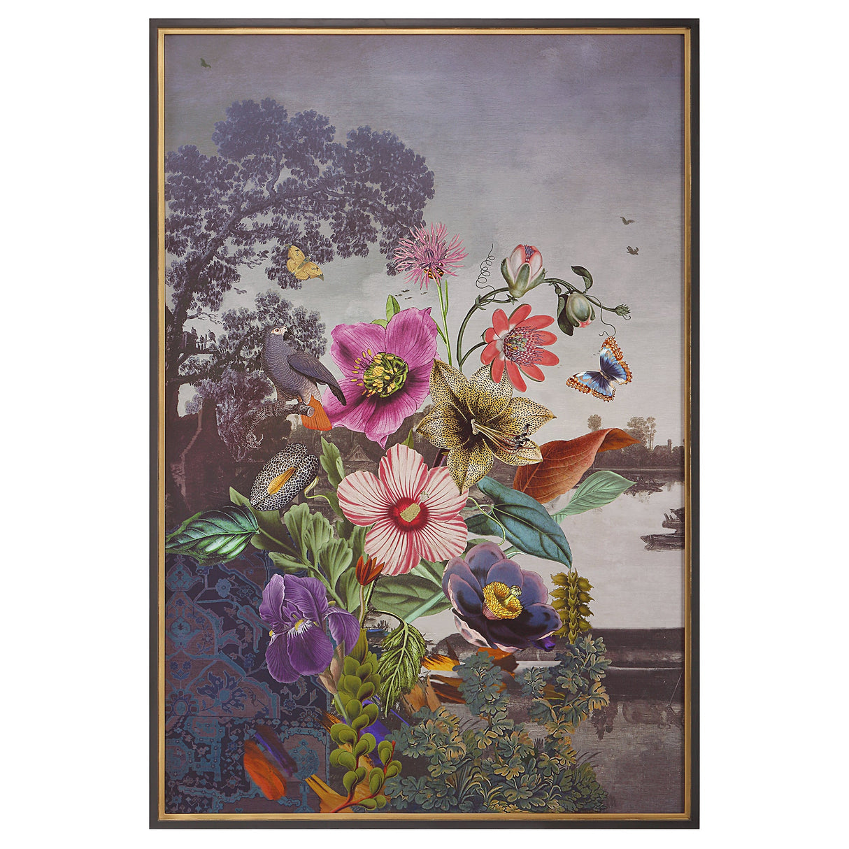 Serene Garden Fantasy Framed Print