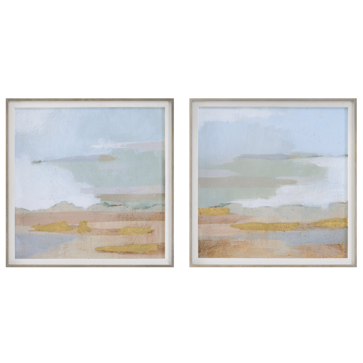 Abstract Coastline Framed Prints, S/2