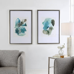 Blueprints Watercolor Prints, Set Of 2