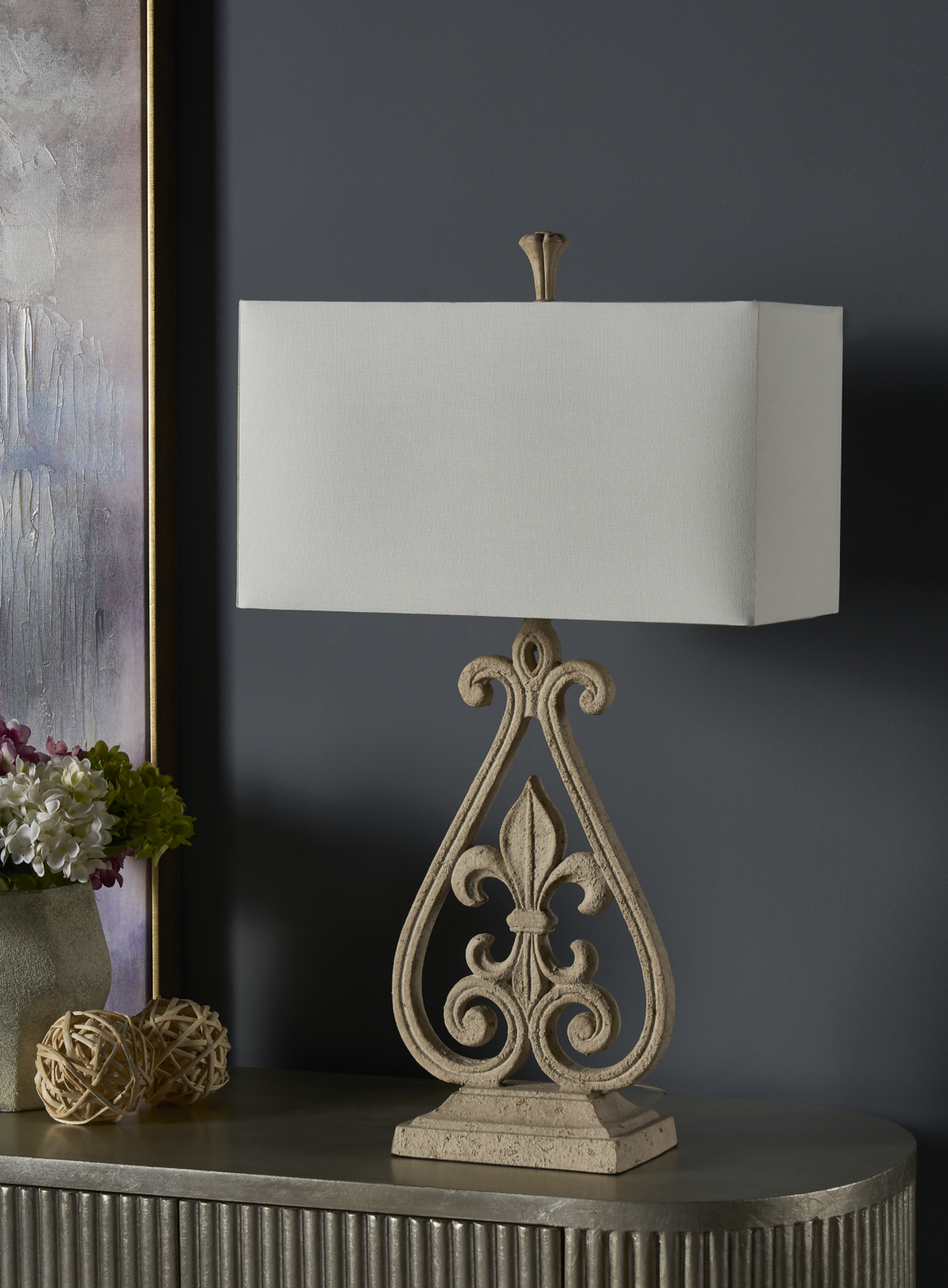 Fleur De Lis Table Lamp