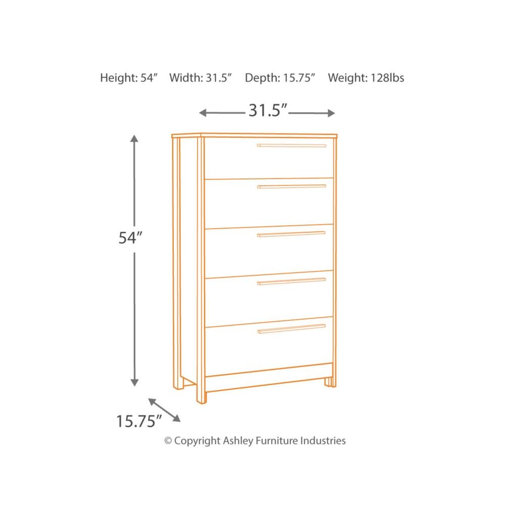 Kianni Five Drawer Chest