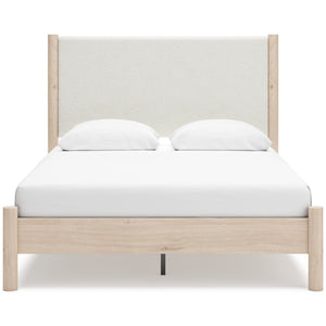 Cadmori Full Upholstered Panel Bed