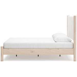 Cadmori Full Upholstered Panel Bed