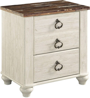 Willowton Full Panel Bed with 2 Storage Drawers