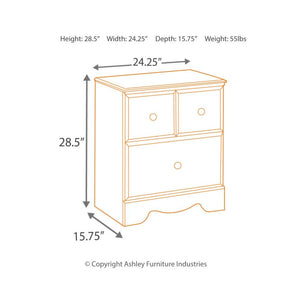 NIGHT STAND W/2-DRAWERS