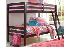 Halanton Twin over Twin Bunk Bed with Ladder