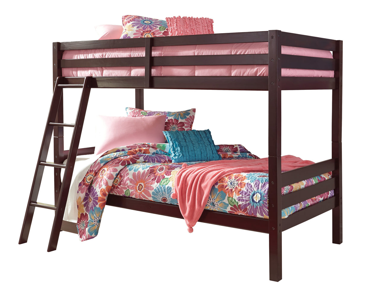 Halanton Twin over Twin Bunk Bed with Ladder