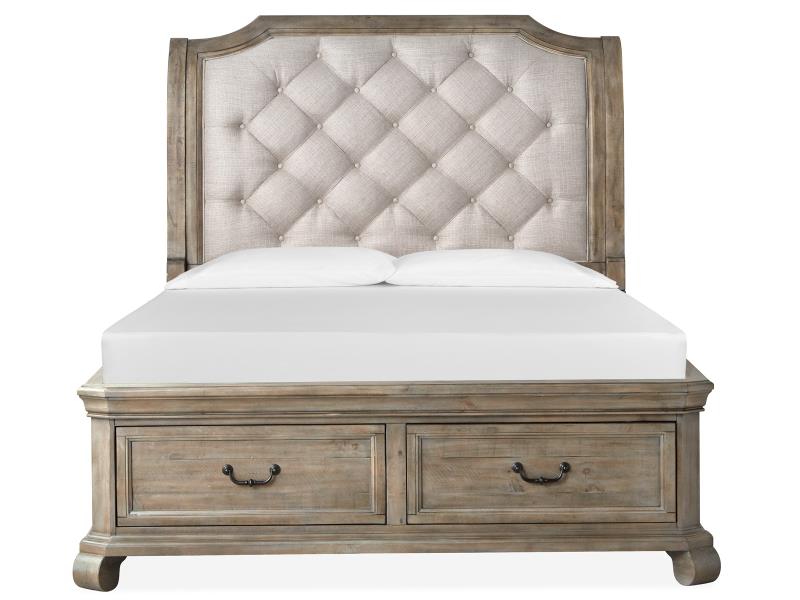 Tinley Park - Complete Queen Sleigh Storage Bed