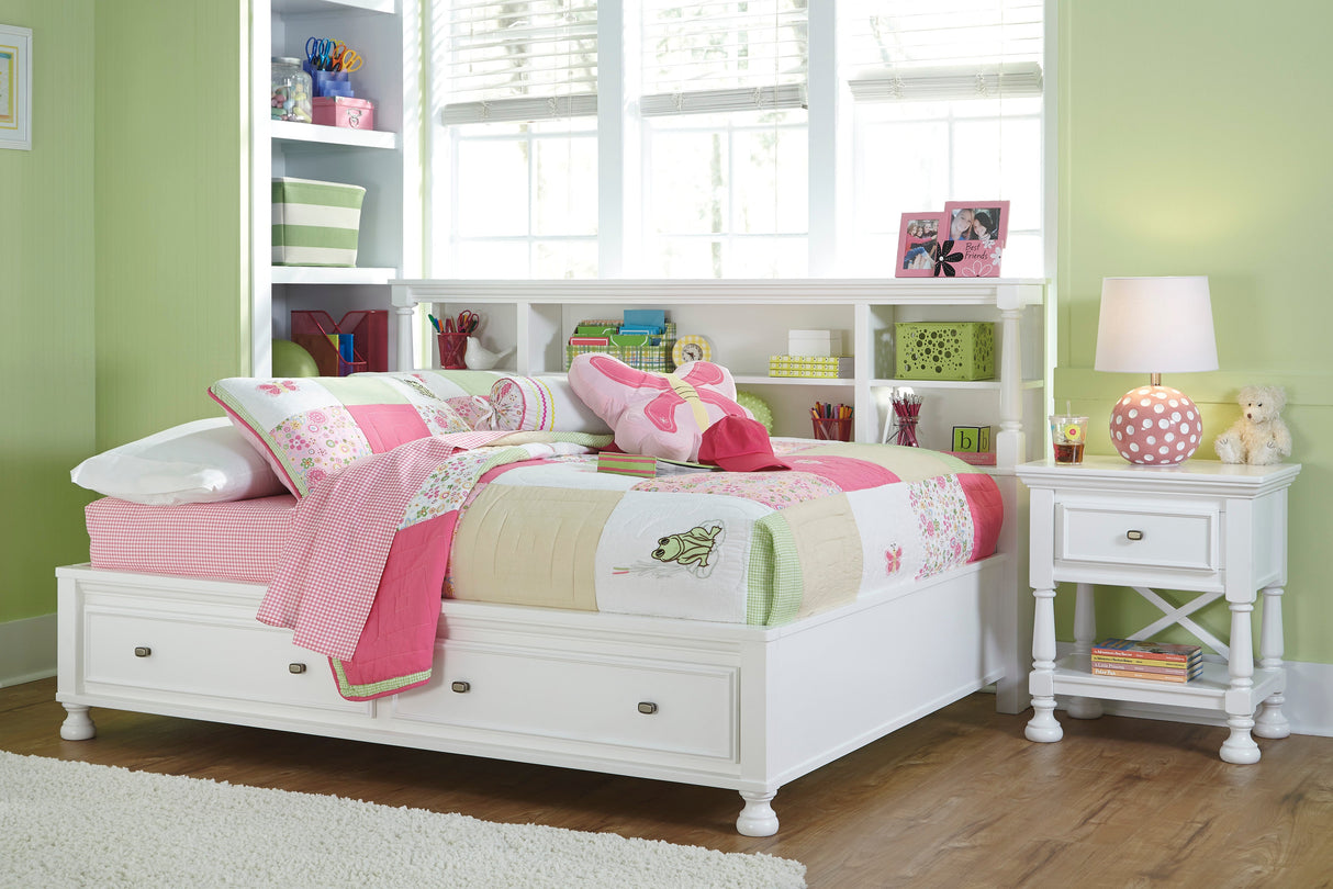 Kaslyn Full Day Bed Vanity/Mirror/Stool