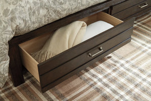 Darbry Queen Panel Bed with 2 Storage Drawers