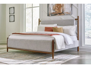 Lyncott Queen Upholstered Panel Bed