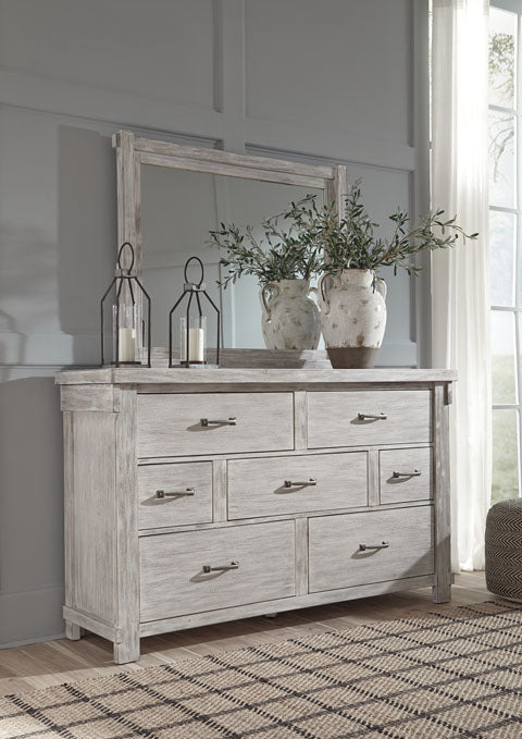 Brashland 7 Drawer Dresser and Mirror