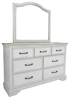 Teganville 7 Drawer Dresser and Mirror