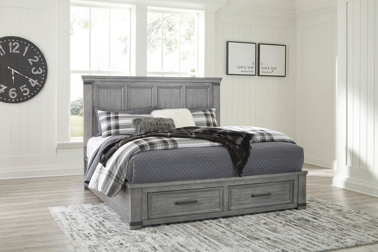 Russelyn King Panel Bed