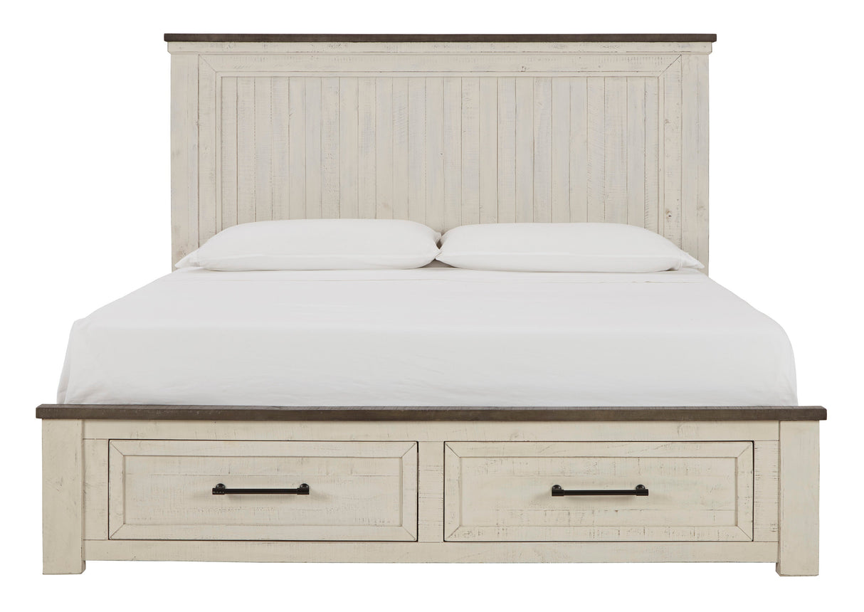 Brewgan King Panel Storage Bed