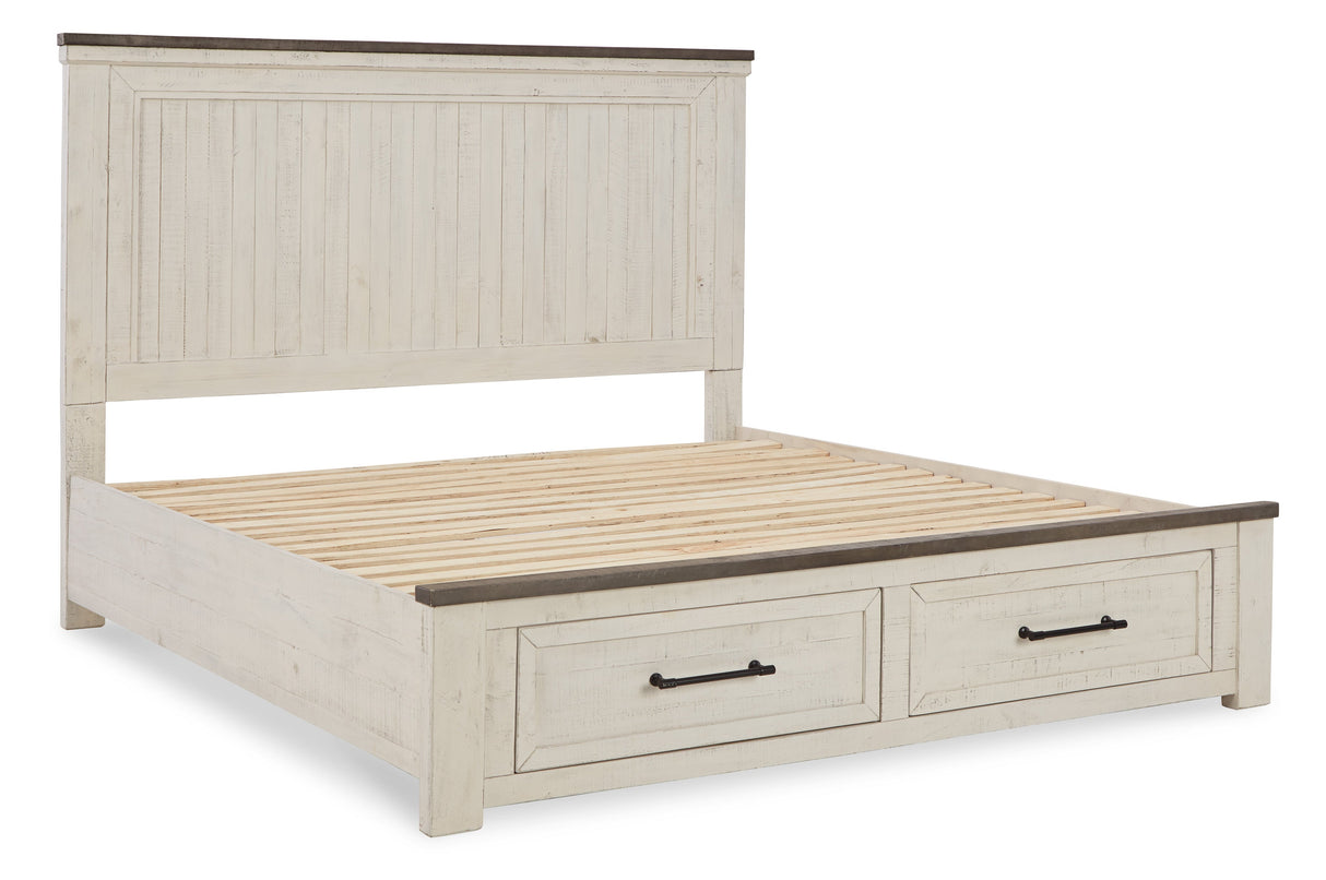 Brewgan King Panel Storage Bed