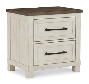 Brewgan Two Drawer Night Stand