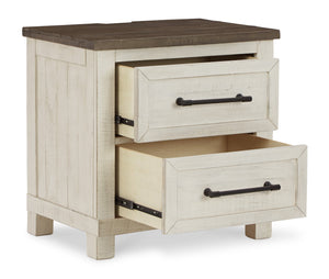 Brewgan Two Drawer Night Stand