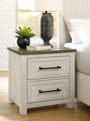 Brewgan Two Drawer Night Stand