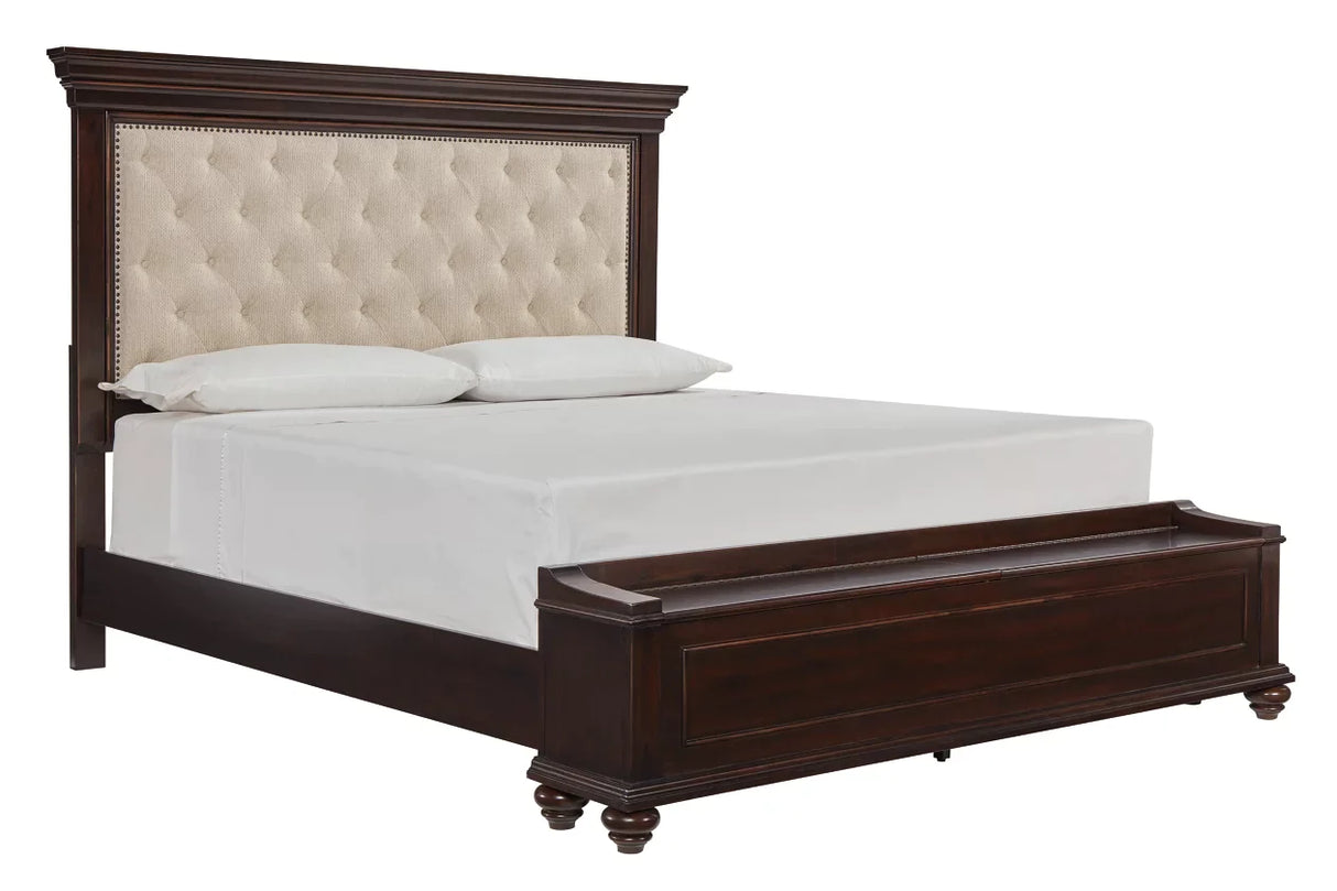 Brynhurst King Upholstered Bed with Storage Bench