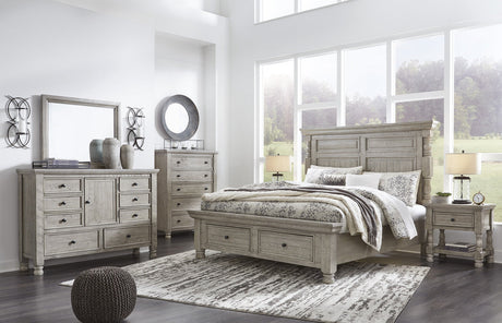 Harrastone King Bedroom Set No Chest