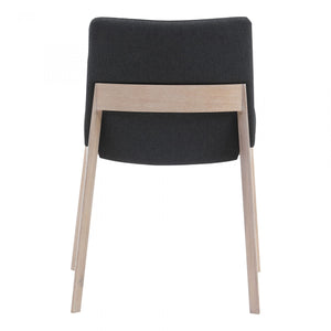 Deco Oak Dining Chair Dark Grey-M2