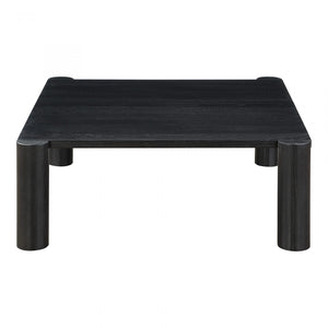 Post Coffee Table Black Oak