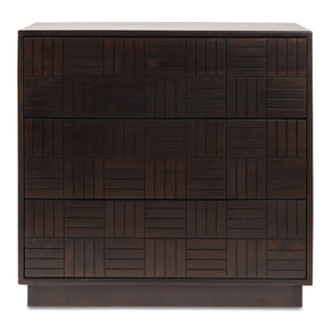 DENMAN 3 DRAWER NIGHTSTAND DARK BROWN